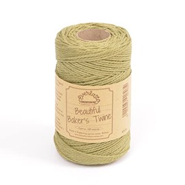 100m - Everlasto 'Solid' Beautiful Baker's Cotton Craft Twine (2mm Approx) (Olive)