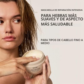 OUAI Mascarilla reparadora para cabello fino – Hidratación profunda con karité, queratina y pantenol