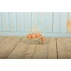 Helter Skelter Metal Egg Rack Stand Holder Cream