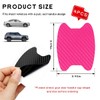 JUSTTOP 4 PCS Car Door Handle Protector Sticker, Carbon Fiber