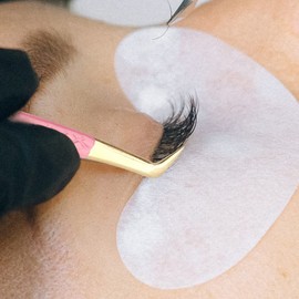 Fiber Tips Volume Lash Tweezers for Professional Eyelash Tweezers Lash Tweezers for Eyelash Extension L Shape Volume Tweezers for Eyelash Extension False Lash