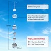 Bird Deterrents for Outside, Reflective 3D Stainless Steel Wind Spinners,