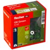 fischer Gipskartondübel GK Green S mit Edelstahlschraube A2, nachhaltige Gipskartondübel,