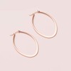 day.berlin Women's Drop Earrings (Pack of 2) Stainless steel hoop