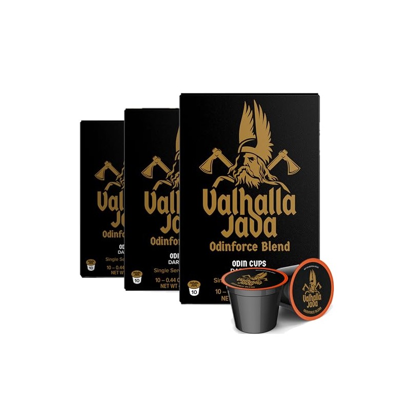 Death Wish Coffee, Valhalla Java Strong Coffee Pods 10 Count