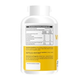 Wellthy Vitamina C 360 Cápsulas. 300mg, Solo 1 Cápsula al día, Casi un Año de Consumo, VCaps Capsulas Veganas. Hecho en Planta Certificada