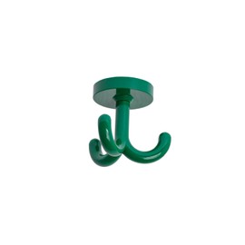 Gedotec Children's Swivel Coat Hook, Triple Hook, Rotatable, Plastic, RAL 6029, Mint Green, Nursery, Furniture Fittings, Made in Germany, Pack of 1, Under-Unit Hook Ceiling Mounting