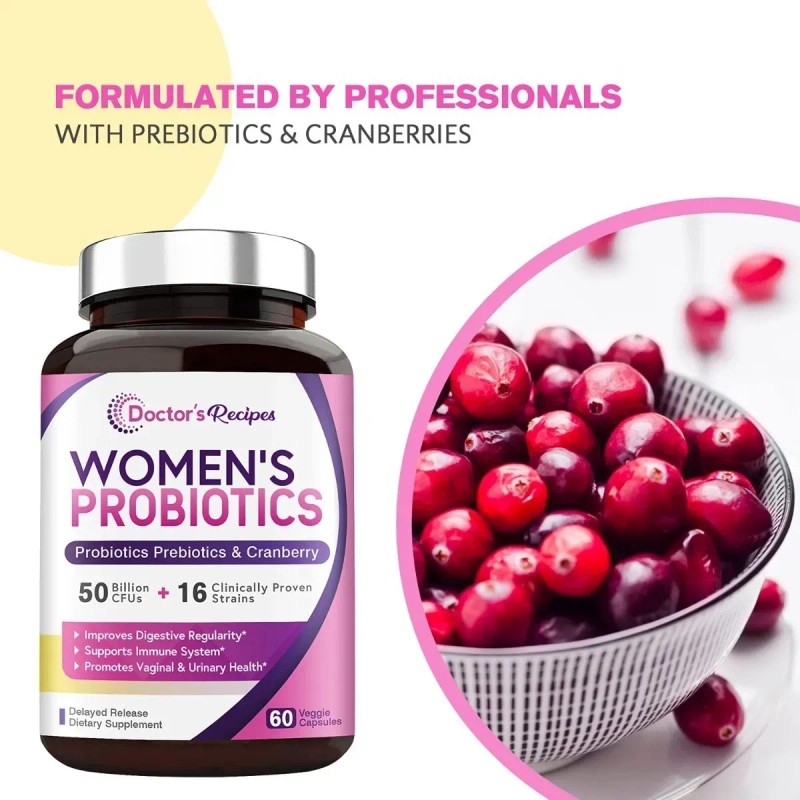 Probióticos Mujer Urinario Intestinal Vaginal 60 Caps