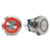 AutoLöc Power Accessories 22mm Billet 12V Momentary Push Button Switch