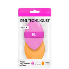 Real Techniques Miracle Cushion Powder Puff Double-Sided Duo 2in1 / 리얼테크닉스 미라클 쿠션 파우더 퍼프 양면듀오 2in1