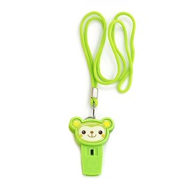 Gakkum Anti-Lost Monkey Whistle for Toddlers (Lime Green) (No. 750) Child Safety Product Outing & Travel Gear 3ea