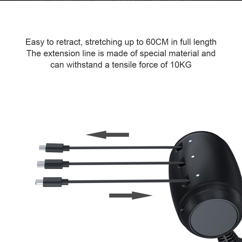 AIXXCUVQ Stylish Car Headrest Rear Seat Three-in-One Charging Station Three