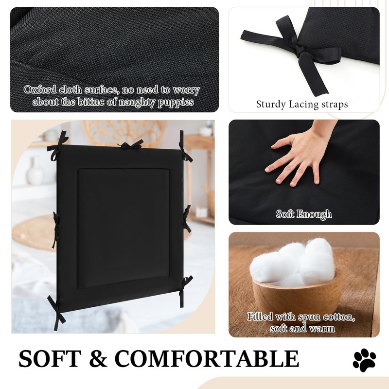 Thyle Dog Crate Divider Panel, Black Thick Dog Kennel Divider