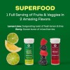 Effervescent Green Superfood Tablets - Lemon Lime, 60 Count for