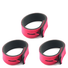 JCBIZ LUYA Rod Binder RED-10pcs Thickened Rod Tie Magic Tie Fishing Gear Stretch Elastic Bandage Fixing Strap Adjustable Fishing Elastic Rod Holder Magic Tie Tackle Tackle Bag Accessories