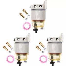 Unbranded 3X R12T Fuel Water Separator Marine 120AT - Complete Combo Filter Diesel Engine
