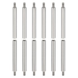 PATIKIL 24pcs M3 Standoffs, M3 40+6mm Spacer Standoffs Steel Threaded Standoffs Screws Kit 3mm ID 5mm OD Metric Male Female Thread Adapters for Circuit Board PCB RC Drones Motherboard