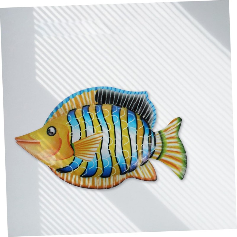Ipetboom 2Pcs Metal Fish Wall Decor Vibrant Iron Fish Wall