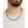 Waitsoul 925 Sterling Silver Cuban Chain Lobster Clasp 7mm Silver