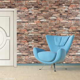 Cozylkx 3D Self Adhesive Foam Wall Panels, 10 Tiles Cover 57 sq feet, Peel and Stick Stone Wallpaper for Living Room Kids Bedroom Wall Decoration