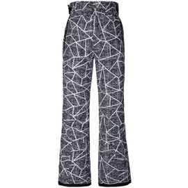 wantdo Women's Snow Ski Pants Insulated Waterproof Snowboard Pants Winter Warm Outdoor Hiking Pants Gray Flora Small