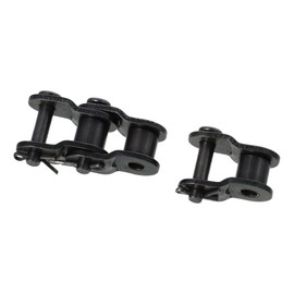 Fudeshe 10Pcs Roller Chains,#50 Chain Offset Half Link Roller, Carbon Steel Strong 5/8" Pitch Standard Chain