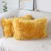 OYIMUA Mustard Yellow 12 x 20 Inches Cushion Covers Pack