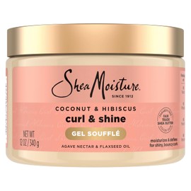 SheaMoisture Coconut & Hibiscus Curling Gel Souffle Styler, 12 Ounce