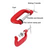Unlorspy 6Pcs Red C Clamp Set 2 Inch Heavy Duty
