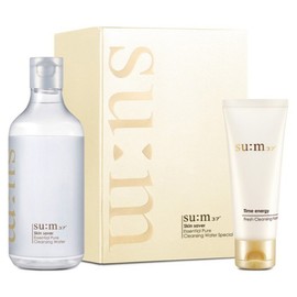 Sum37 Degrees Skin Saver Essential Pure Cleansing Water 400ml + Cleansing Foam 100ml, 1 piece / 숨37도 스킨세이버 에센셜 퓨어 클렌징 워터 400ml + 클렌징 폼 100ml, 1개