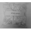 25-Pack LCW White Plastic Vaporproof / Vapor Tight Cover Latches