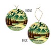ABSMDesigns Grand Tetons Ornament - Wyoming Travel Keepsake - National