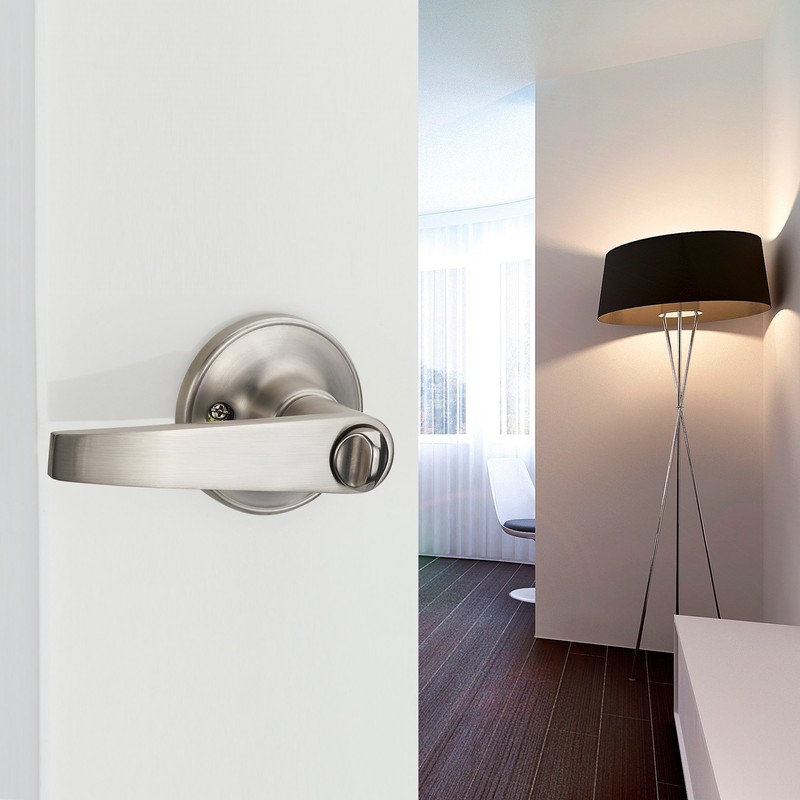 HAIFUAN Door Lever Handle Lock for Entryway Passage Bathroom (802-K)