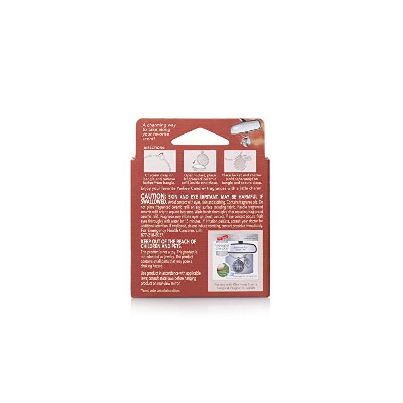 Yankee Candle Charming Scents Car Air Freshener Refill, Leather