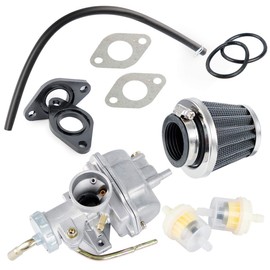CarBole Carburettor PZ20 with Fuel Filter Fits 50cc 70cc 90cc 110cc 125cc 110b NST SUNL China Four Stroke ATV Four Wheel Kart Dirt Bike CRF50F XL75 CRF80F XR50R