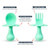 Grabease Baby Spoons Toddler Spoons Baby Silverware Toddler Utensils, BPA-Free