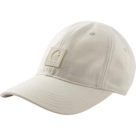 Carhartt Kids' Signature Canvas Baseball Cap Hat, Turtledove Cream, Infant/Toddler, One Size