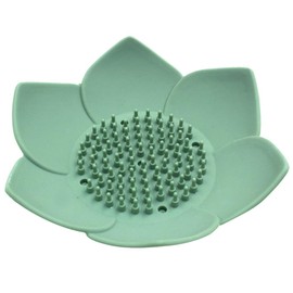 Flower Soap Dish Silicone Soap Dish Lotus Flower Soap Holder Soap Drain Soap Tray for Bathroom Flower Soap Tray