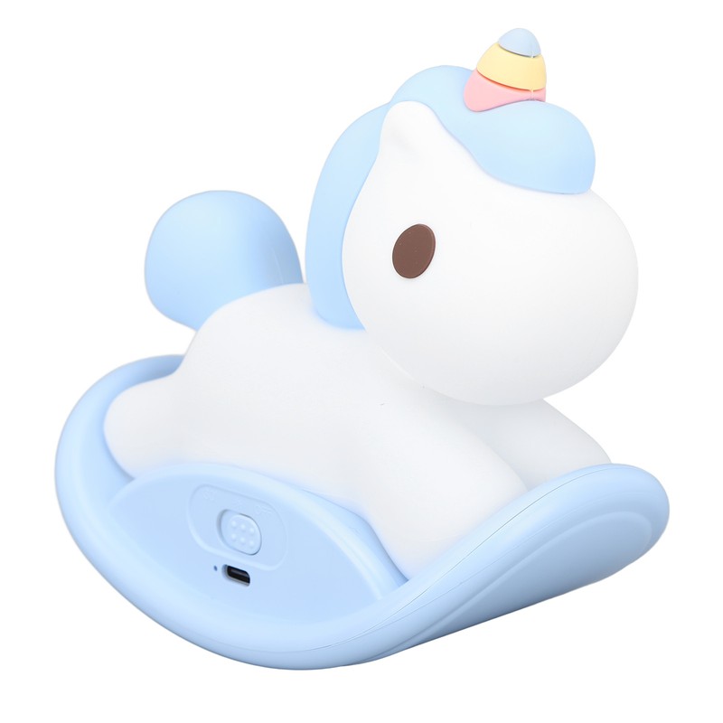 LED Silicone Night Light for Kids USB Rechargeable Cute Horse