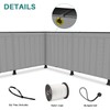 Bynbbur 2.5' x 28' Balcony Privacy Screen Deck Privacy Fence
