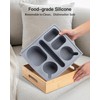 MsJelau Couch Cup Holder with Lid, Silicone Bed Caddy with