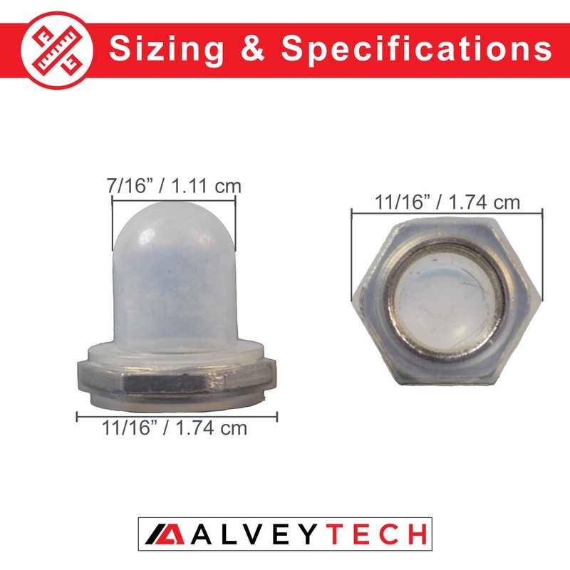 AlveyTech 7/16" Waterproof Rubber Boot - Replacement Cover for Push-Button