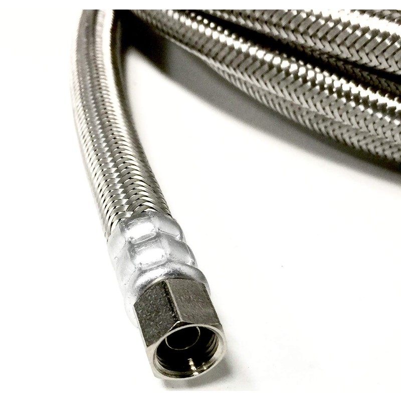 Shark Industrial 25 FT Stainless Steel Braided Ice Maker Hose