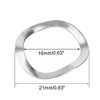 sourcing map 10Pcs 0.63" x 0.83" x 0.01" 304 Stainless