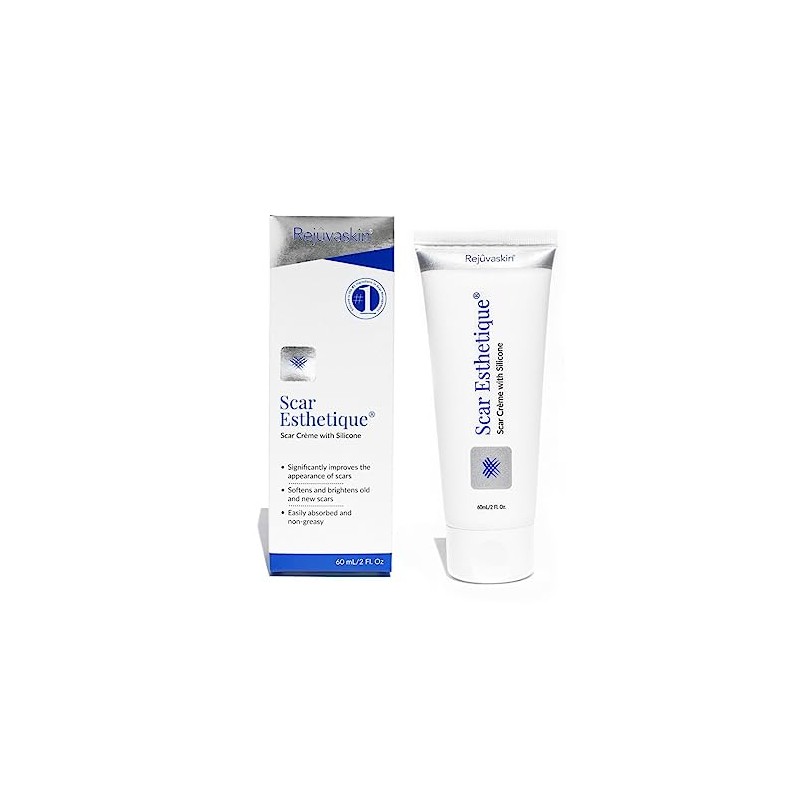 Scar Esthetique Scar Creme with Silicome Polypeptides and 10 Anti-Oxidants,