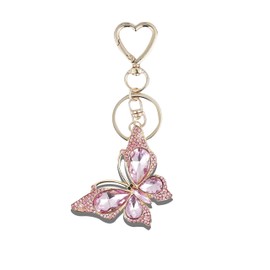 Butterfly Keychain Bag Charms Purse Charms for Handbags Cute Heart Car Keyrings Accessories Birthday Gifts for Women