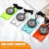 YUFFQOPC 4pcs Compass Navigation,Orienteering Compass,Baseplate Compass with Adjustable Declination,Magnifier,Ruler,Scale,Multifunctional Orienteering
