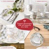 Safdie & Co 16-Piece Modern Premium Porcelain Ceramic Dinner Set,