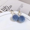 Cute Bear Pom Pom Drop Earrings for Women, Sparkly Zircon