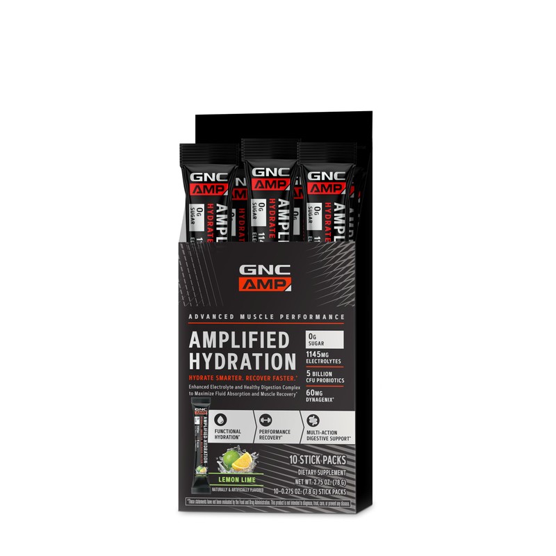 GNC AMP Amplified Hydration Electrolyte Powder Drink Mix | Enhanced